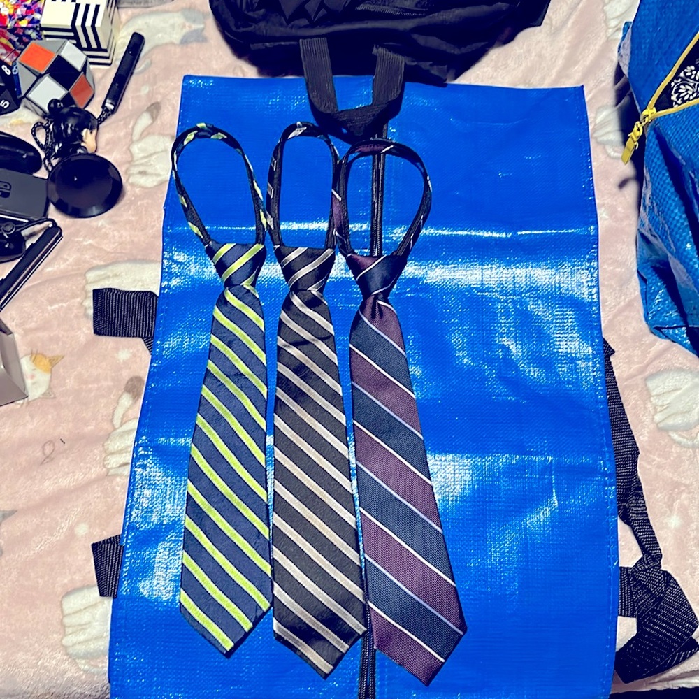Nordstrom Boys Zip Ties BUNDLE of THREE
